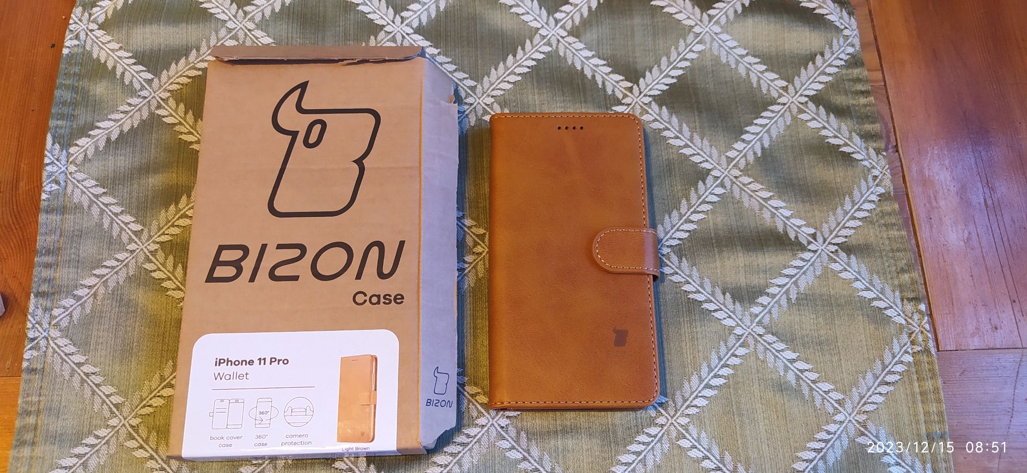 Etui telefon BIZON iphone 11 pro wallet rudy, brązowy