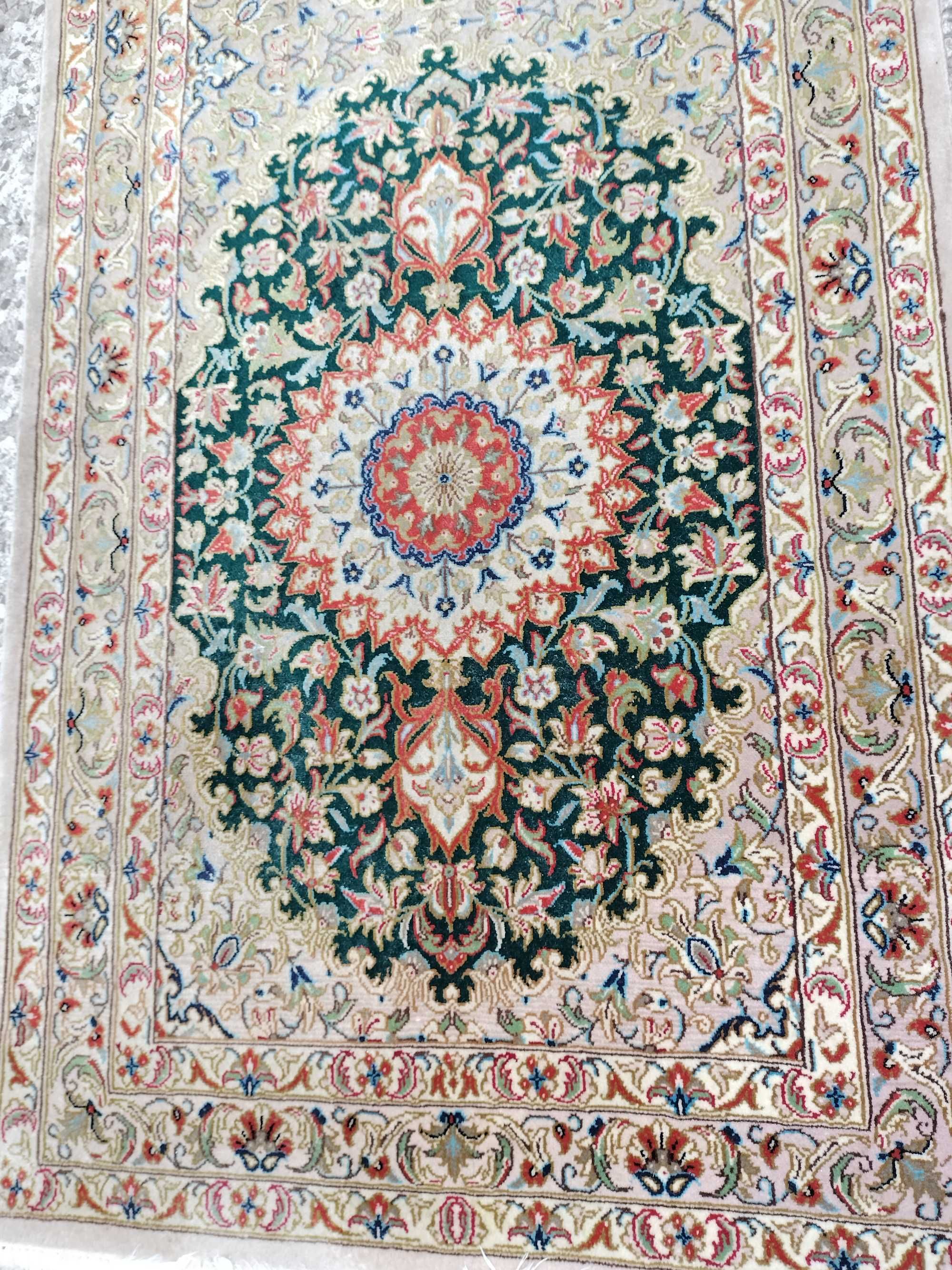 dywan chodnik perski 205 x 72 wełna+jedwab