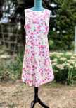 Kolorowa sukienka F&F 50 5XL plus size midi kwiaty floral bawełna retr
