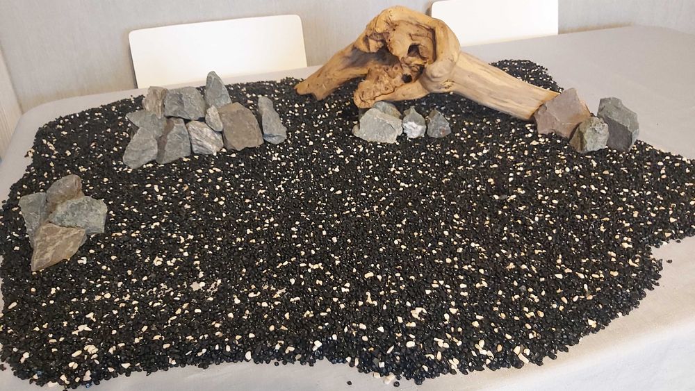 Akwarium 56l jak nowe, pełen zestaw, LED, aranżacja i sprzęt