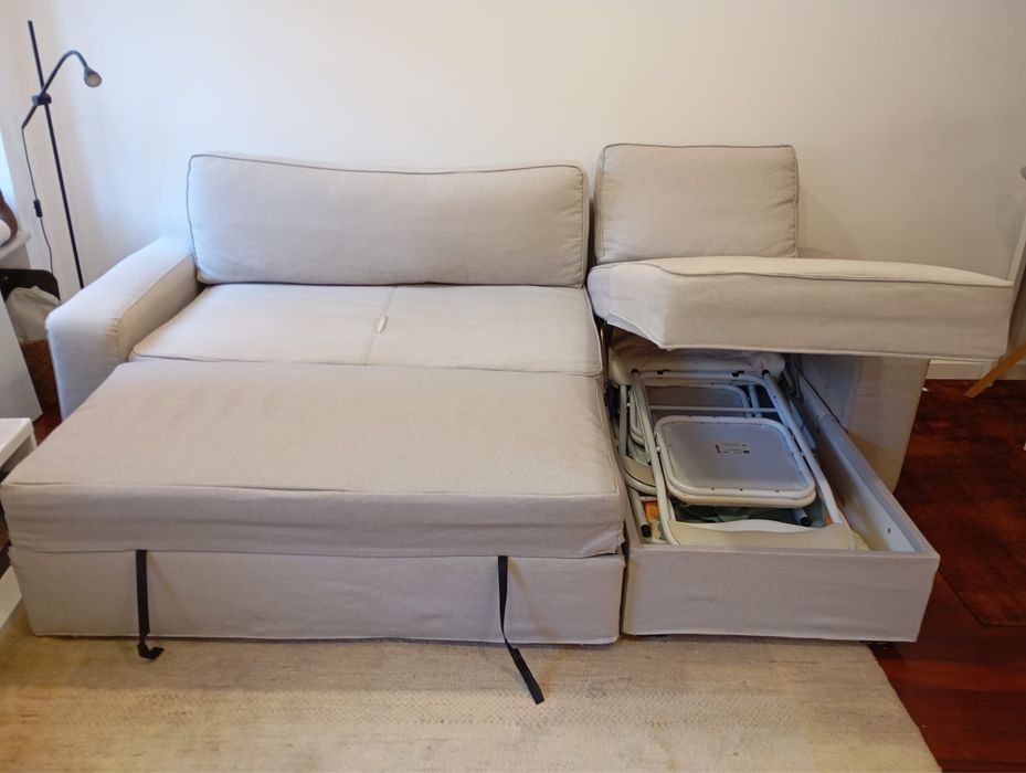 Sofá com chaise long