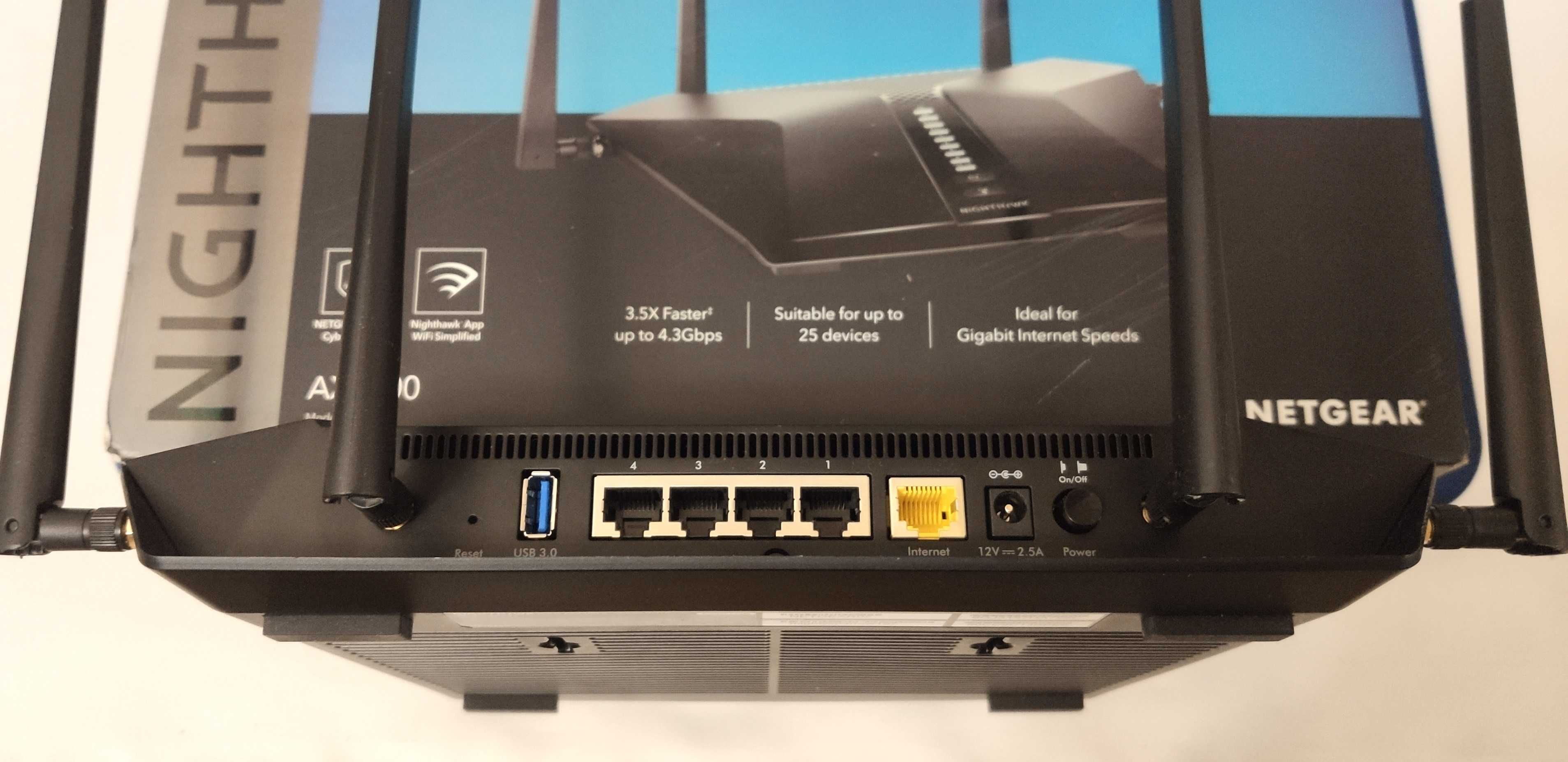 WiFi6 Netgear AX4200 роутер RAX43 Nighthawk AX5 дводіап гігаб. Гар