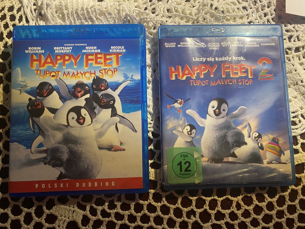 Happy Feet Tupot Małych Stóp, 2 filmy, Blu-ray, PL