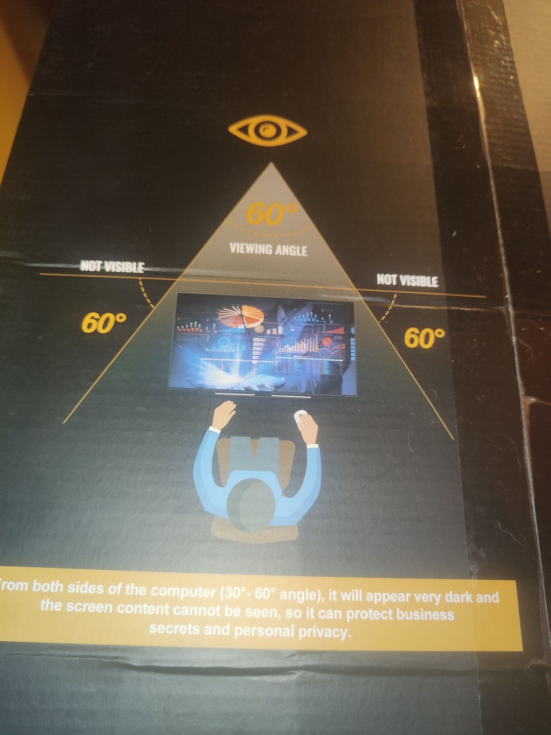 Osłona na monitor 22 całe PRIVACY SCREEN