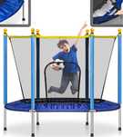 Trampolina Ogrodowa Domowa Stabilna 140 cm Mocna Stabilna Dla Dzieci