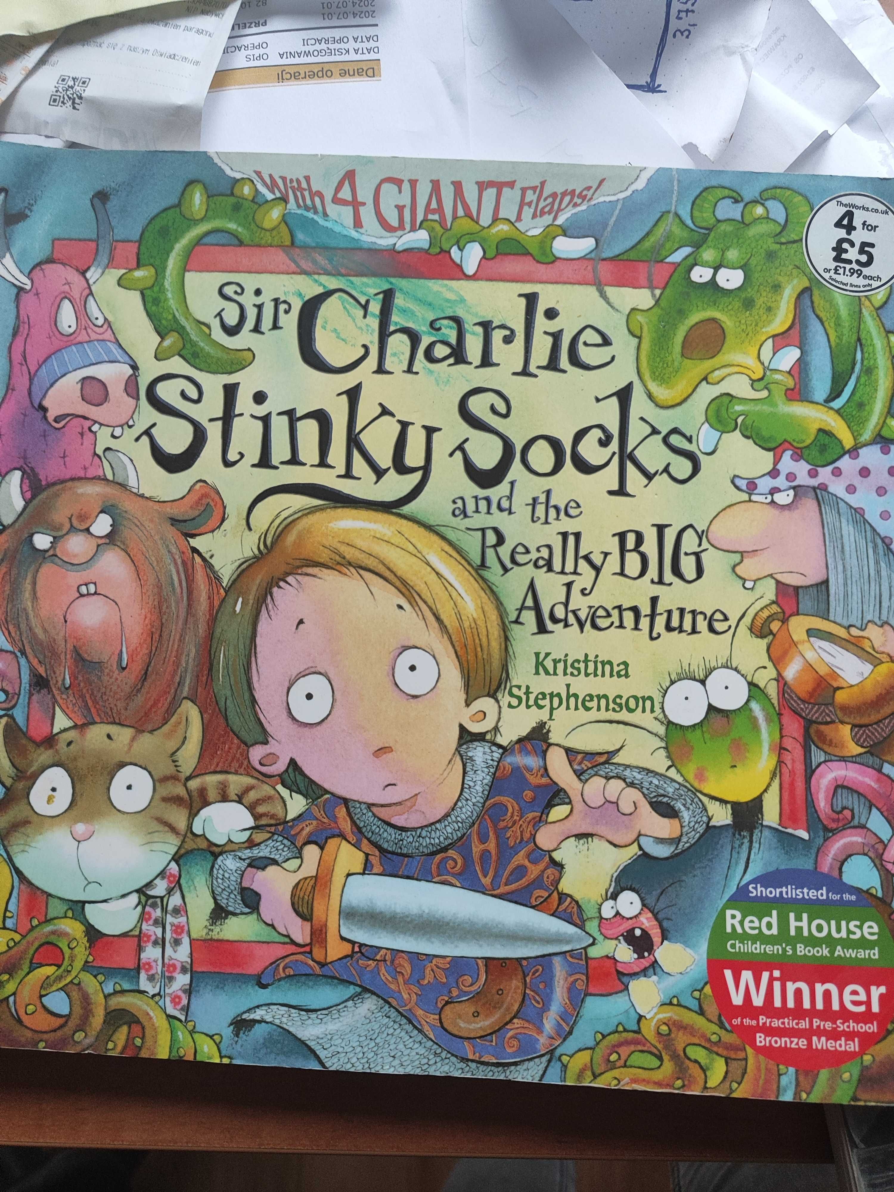Sir Charlie Stinky Socks książka dla dzieci po angielsku