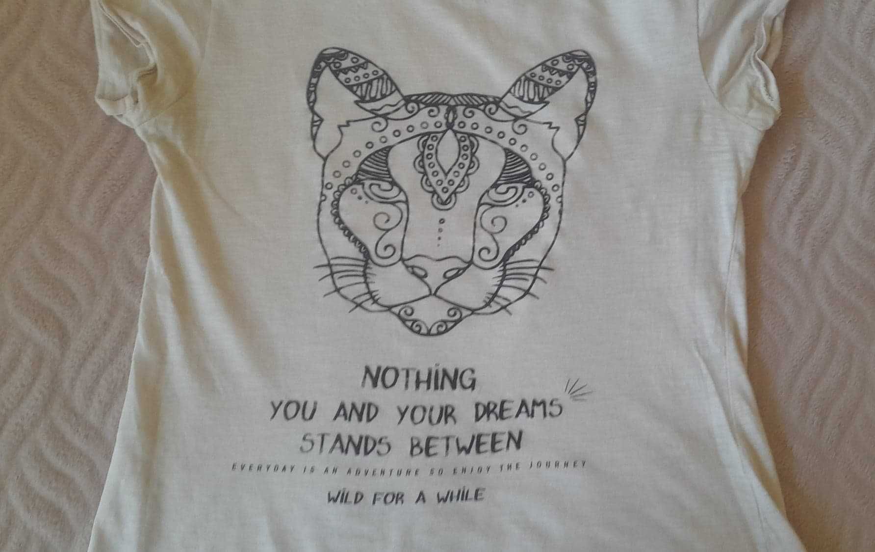 Koszulka t-shirt bluzka krótki rękaw kot Szachownica rozmiar S