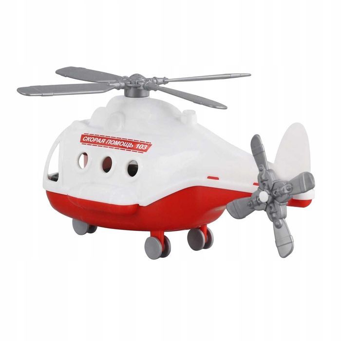 Helikopter ratowniczy z figurką pilota, SUPER JAKOŚĆ  Polesie 68668