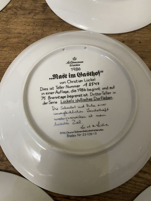 Тарелка фарфоровая Seltmann Weiden Rast Germany