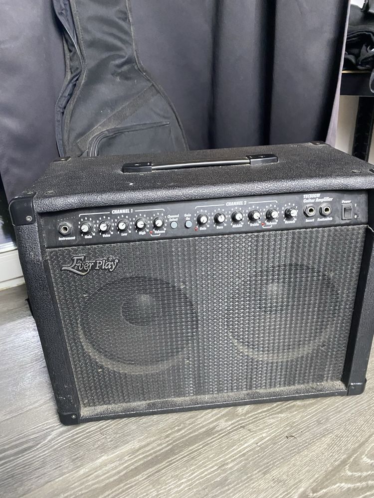 Zestaw gitara cort cr 50 amp piec everplay pokrowiec