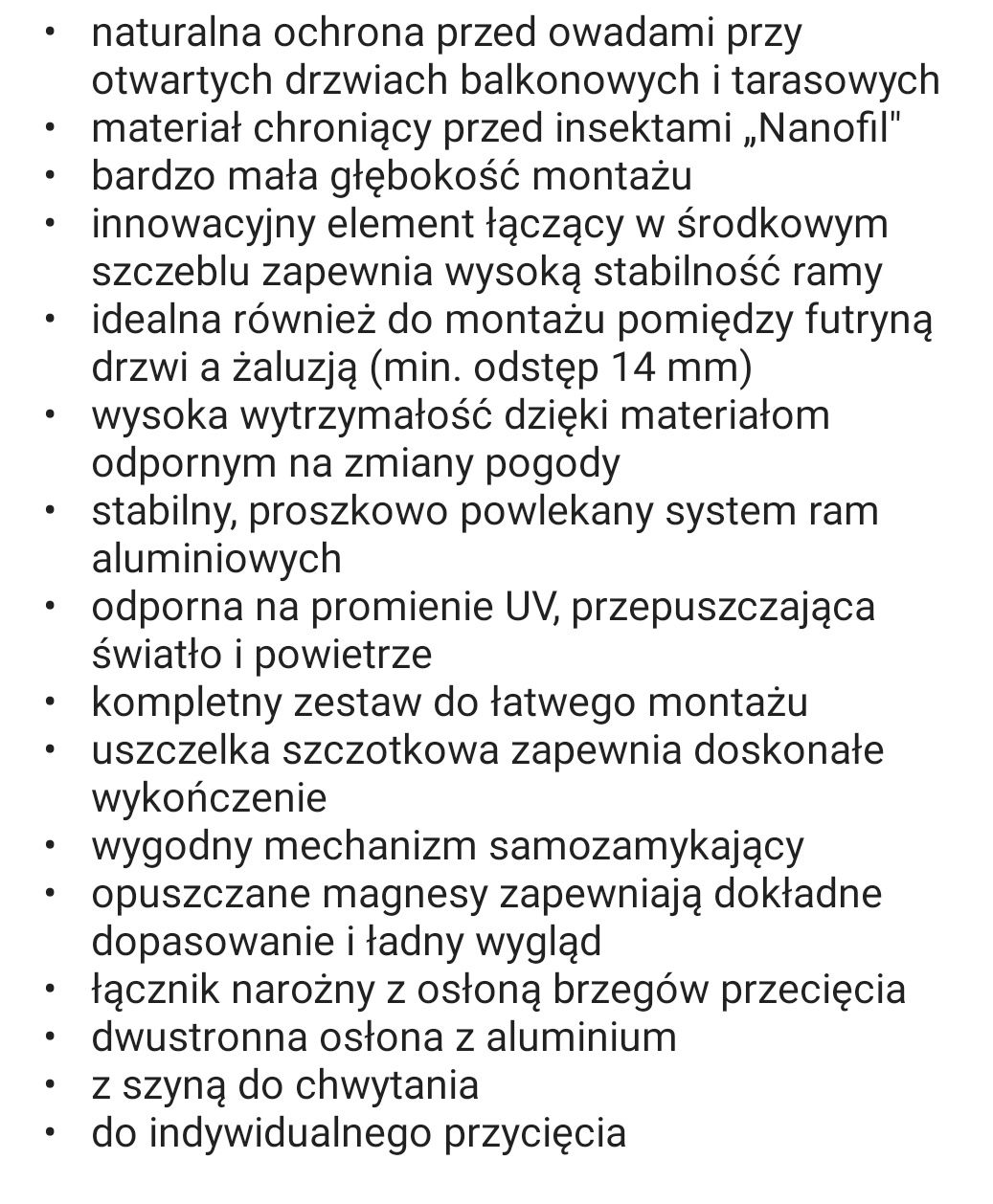 Moskitiera drzwiowa wyprzedaż posezonowa