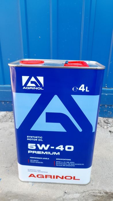 Мастило 5w40 sn/cf 4л agrinol