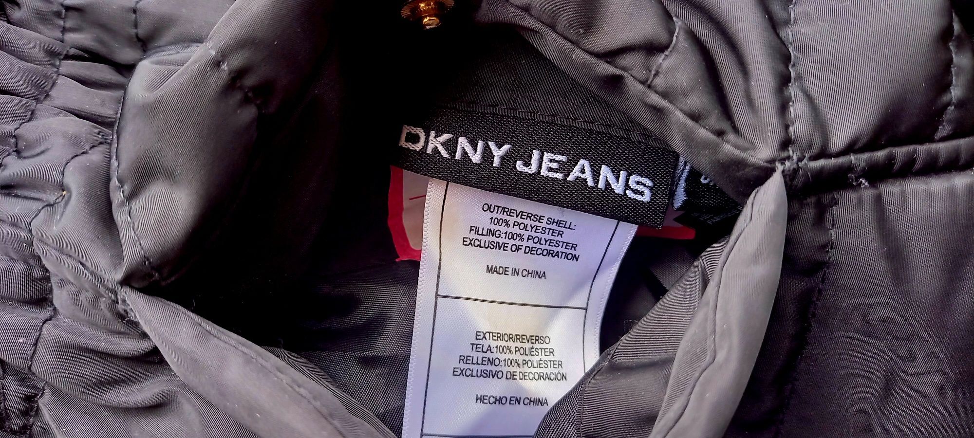 DKNY Donna Karan New York, dwustronna kurtka dziewczęca, roz. 116cm