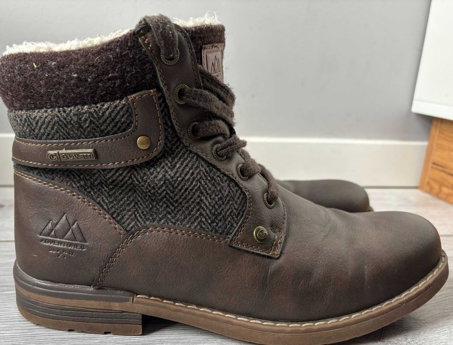 Buty trzewiki Gino Lanetti rozmiar 41 stan BDB