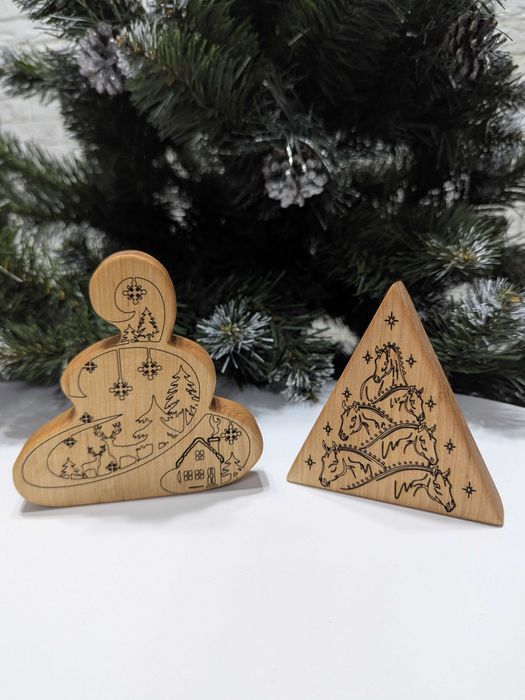 Новорічний декор ялинка привітання різдвяна шопка сувенір на подарунок