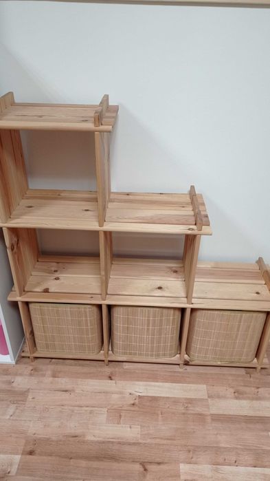 Regał sosnowy otwarty