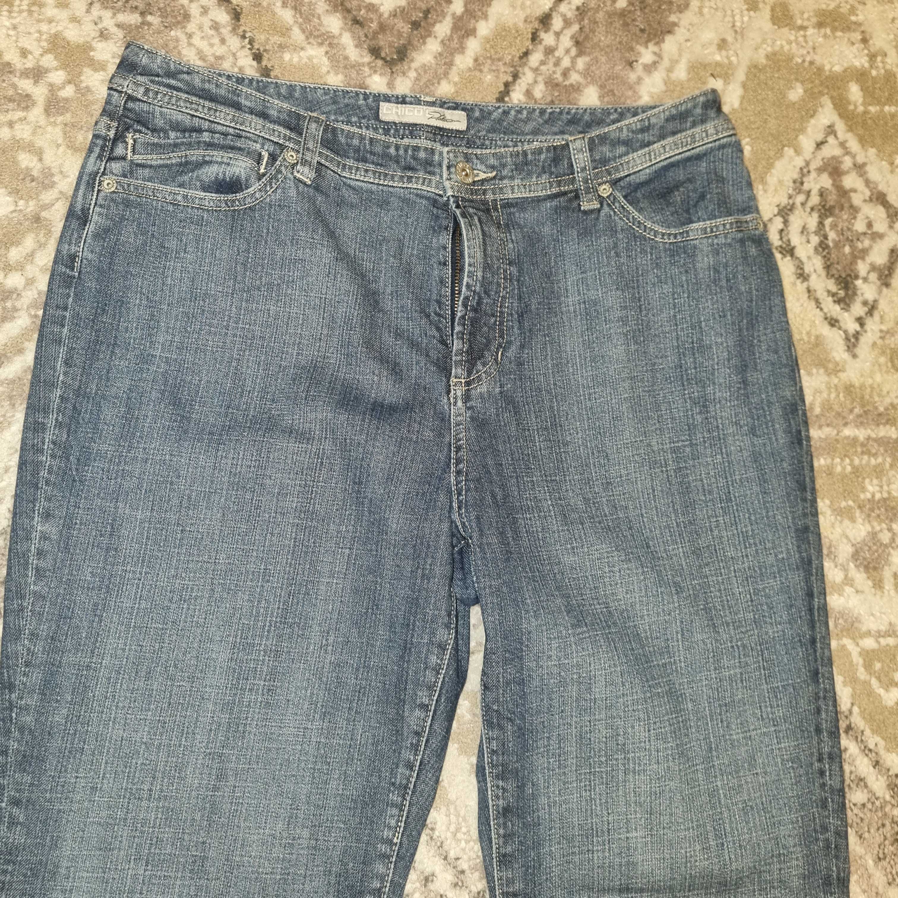 Jeansy spodnie damskie Chico's Platinum Denim rozmiar 44-46