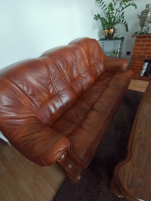 Sofa wersalka tapczan skórzana