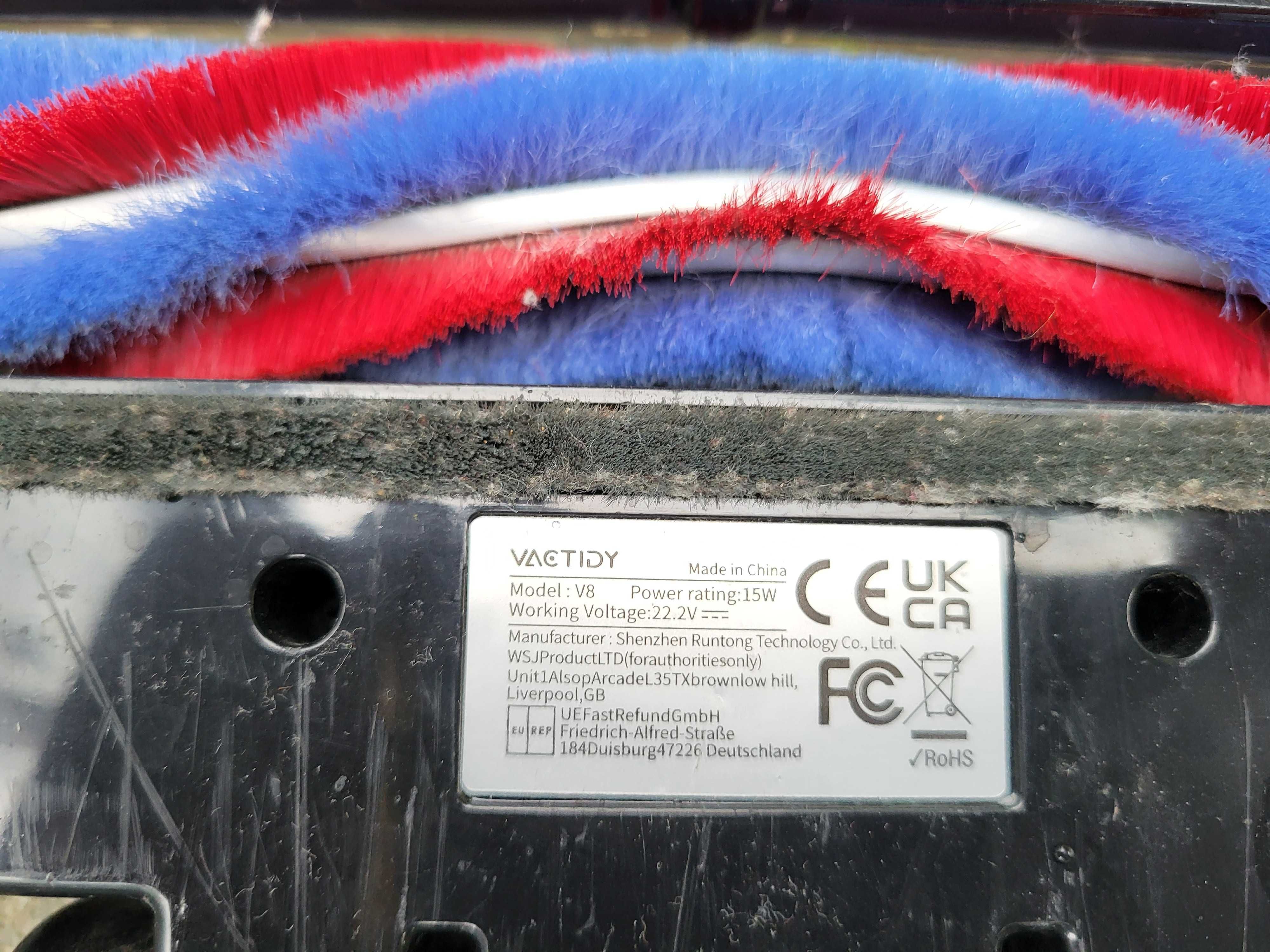 Vactidy V8 Bezprzewodowy odkurzacz akumulatorowy ze zdejmowaną baterią