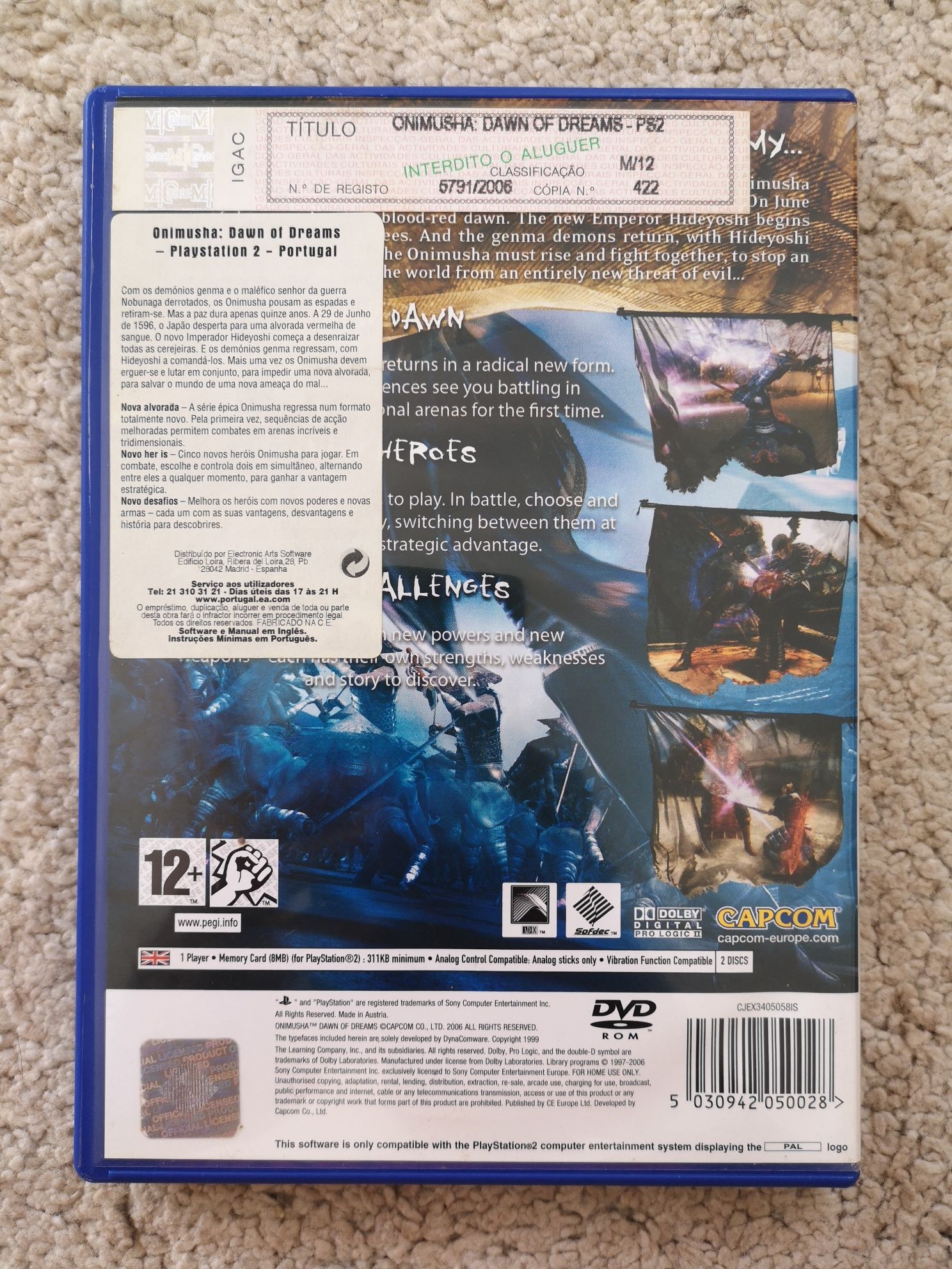 Onimusha Dawn of Dreams para PS2