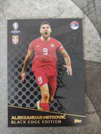 Karta Aleksandar Mitrović Black Edge Topps Match Attax EURO 2024