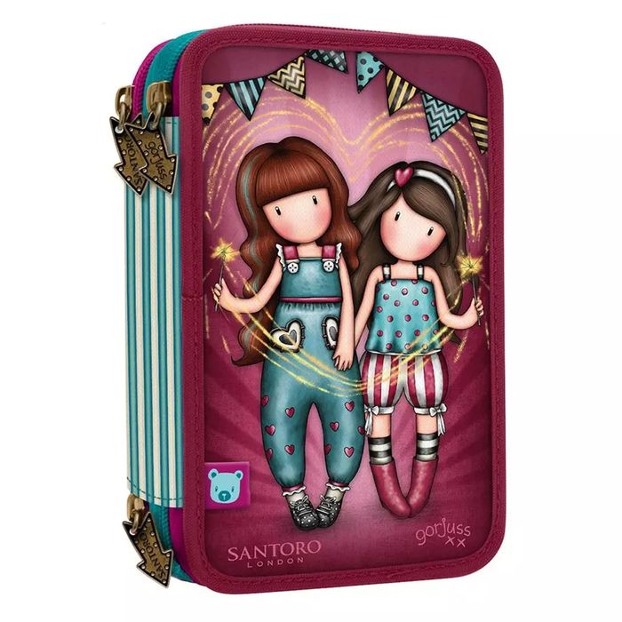 Potrójny Piórnik z Wyposażeniem Gorjuss Fairground. Cass film