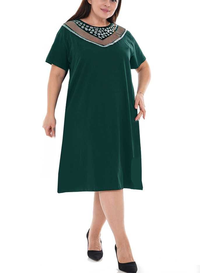 NOWA Elegancka wizytowa sukienka klasyczna modna plus size 3xl 4xl
