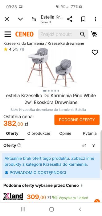 Krzesełko do karmienia