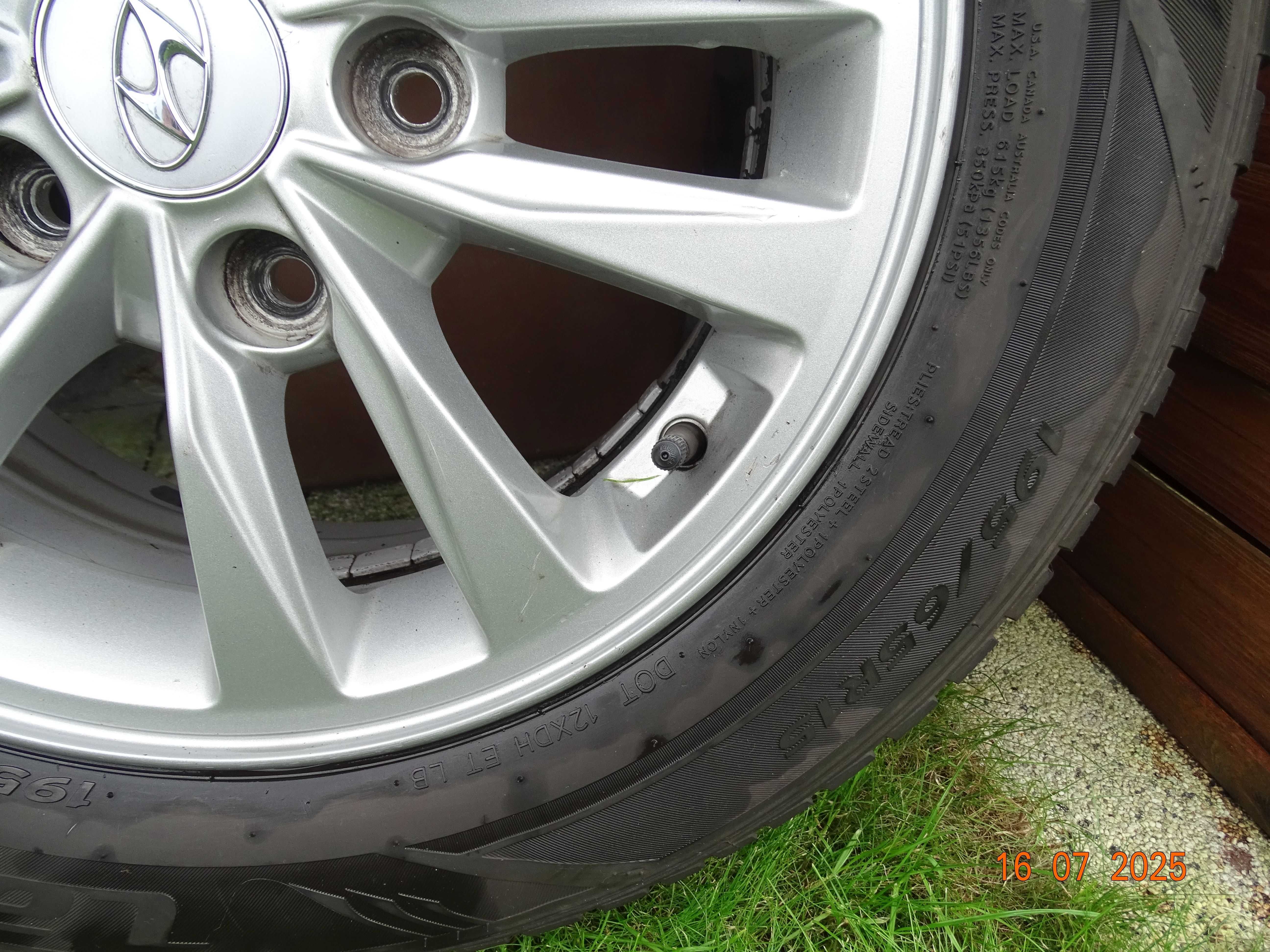 Koła zimowe Alu 15 cali Hyundai i30 OE 2022