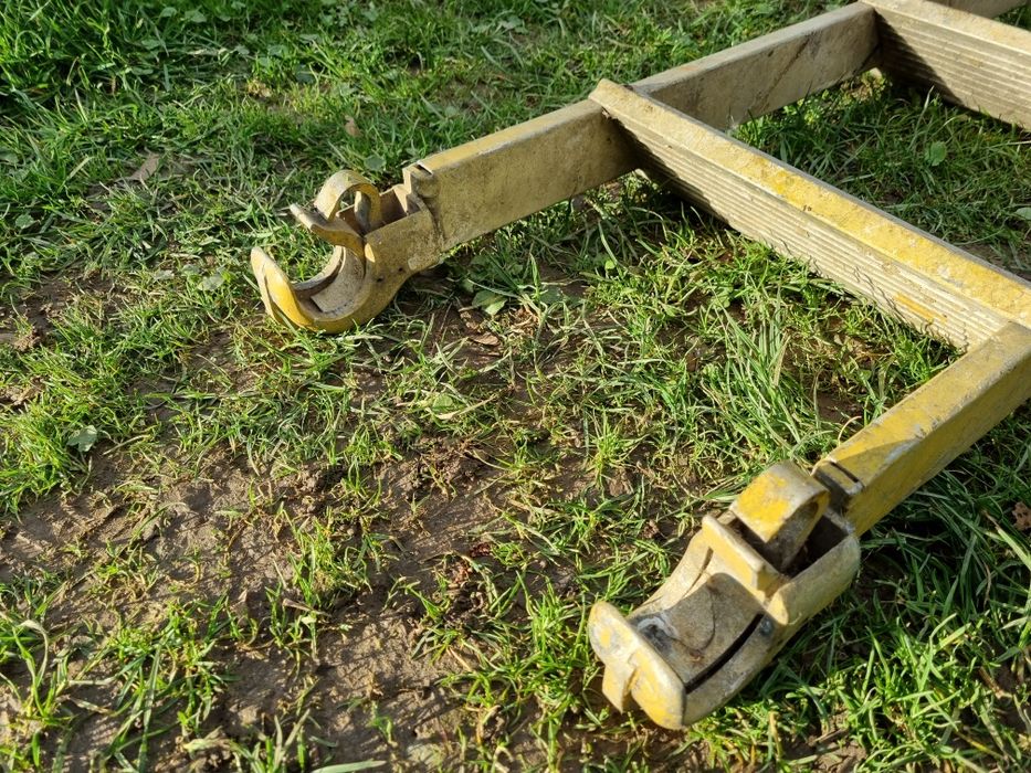 Aluminiowa drabinka do rusztowania na zatrzaski