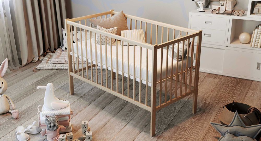 Ліжко для Немовлят | Ліжечко Букове | Кроватка для новонароджених!