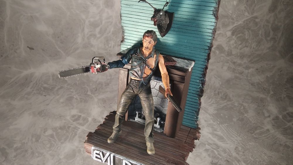 Подставка, диорама для фигурок Terminator, Robocop, Evil Dead NECA