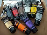 Farby akrylowe 9 szt po 75 ml tubki