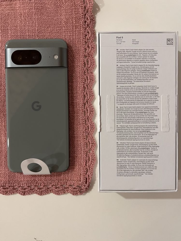 Smartfon GOOGLE Pixel 8 5G 8/128GB 6.2" 120Hz Zielono-szary