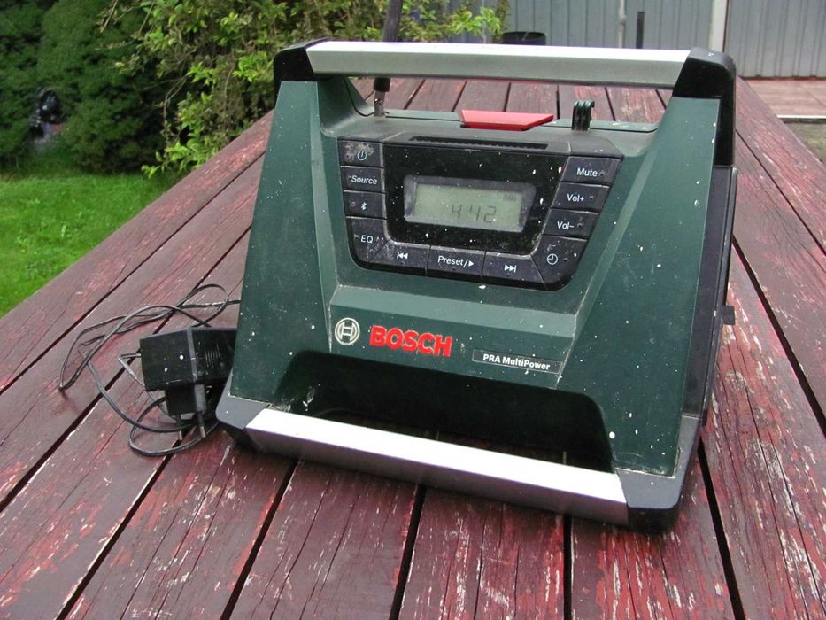 Radio Bosch PRA MultiPower budowlane z Bluetooth  zasilacz  akumulator