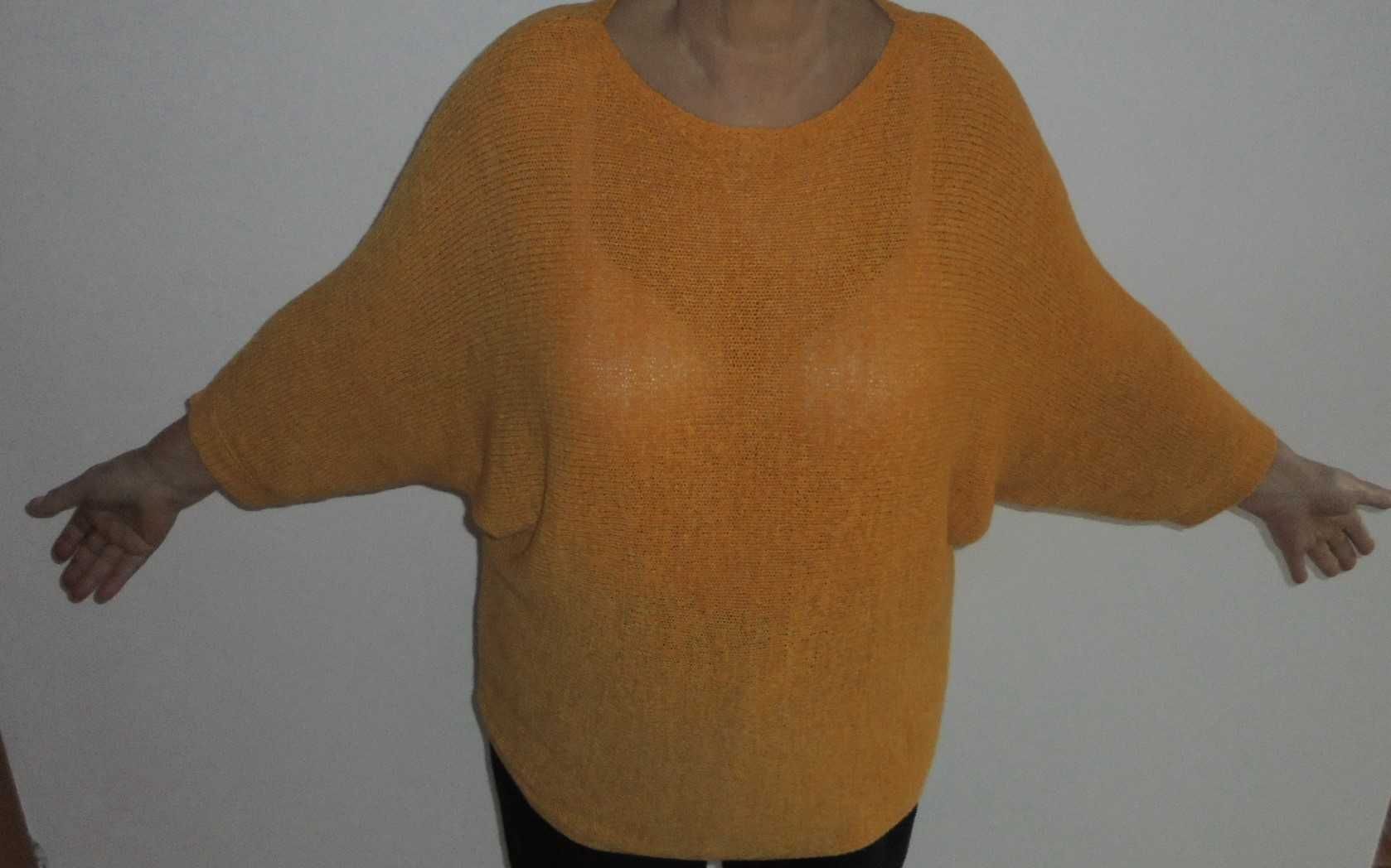 Sweterek  damski  szenil  orange