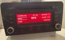 Rádio Audi concert c/ leitor de cd’s e c/ código