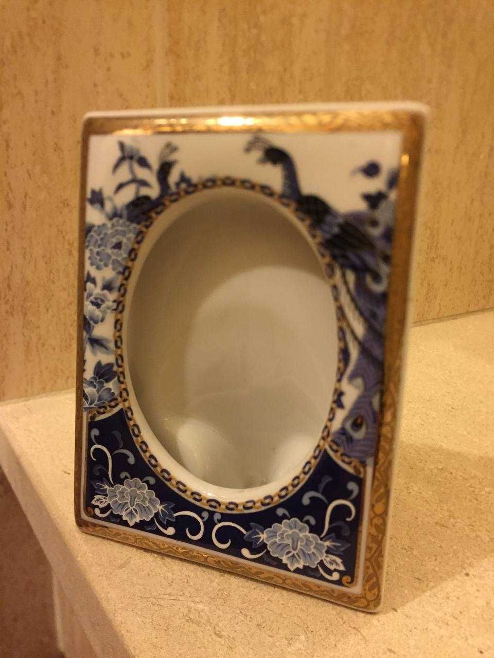 Porcelanas EIUVA - japan, Blue Peacock