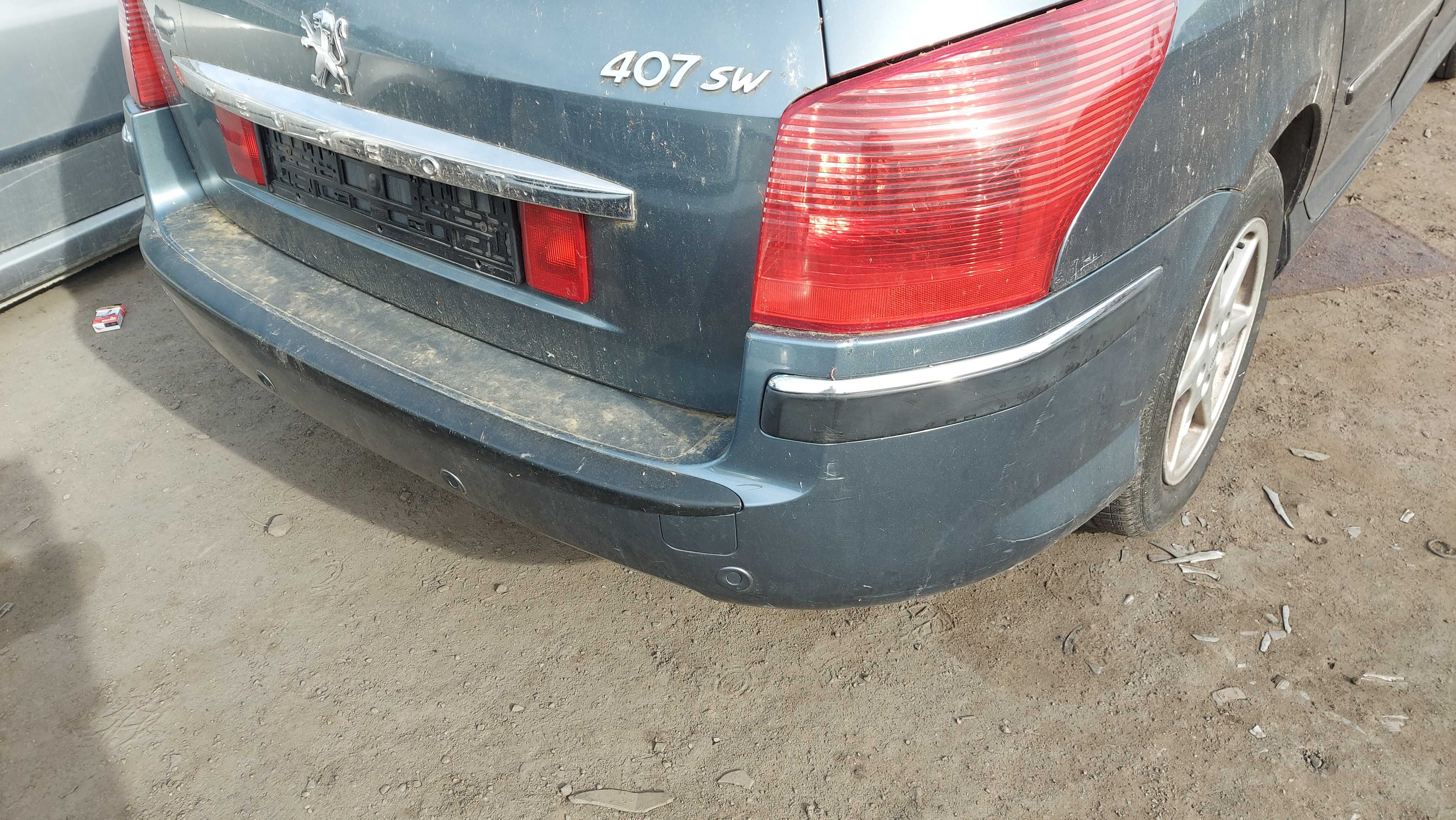 Peugeot 407 SW EZWD zderzak tylny kombi PDC FV części/dostawa