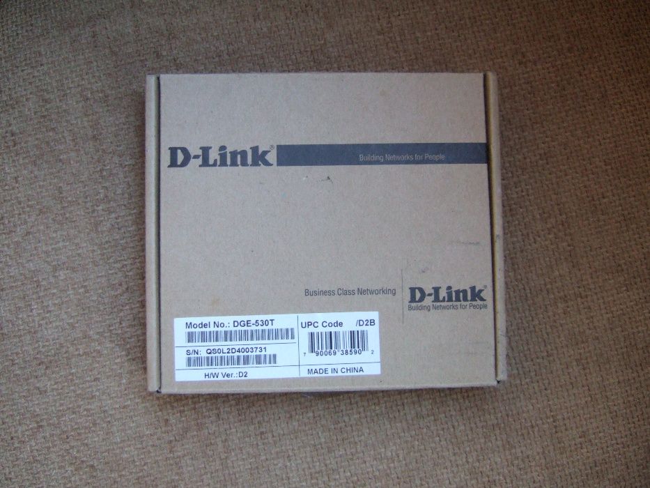 Гигабитная сетевая карта D-Link DGE-530T 10/100/1000Мбит/с