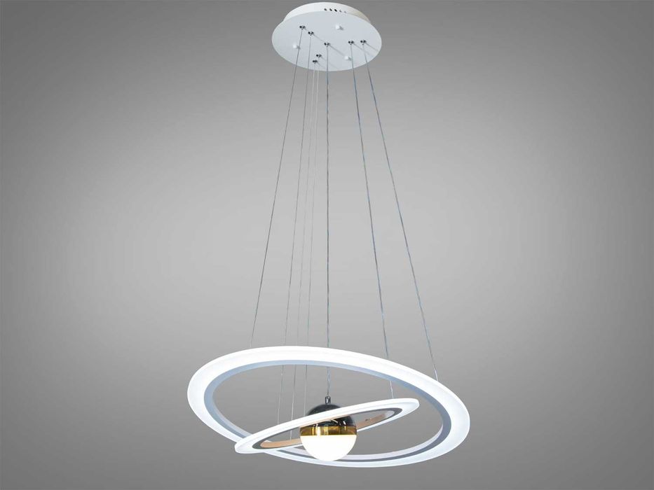 Світлодіодна підвісна люстра  з двома кільцями 85W