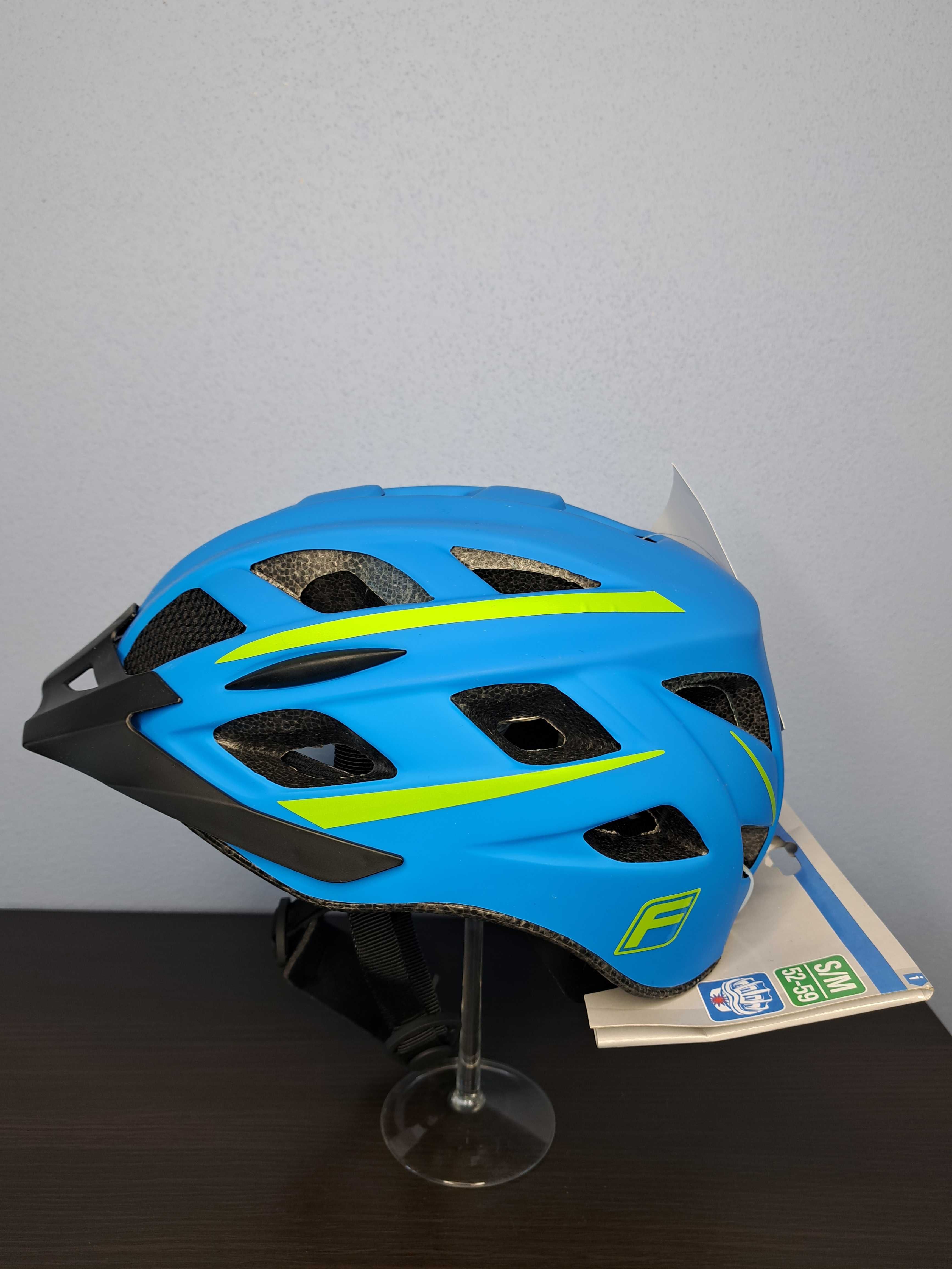 Kaski Kask rowerowy Fischer Helm Urban r. 52-59 cm S/M niebieski