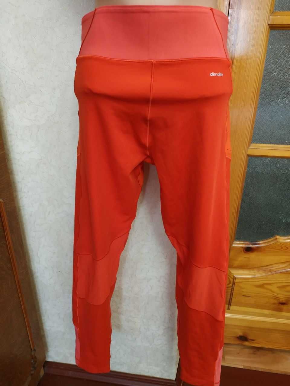 Яскраві морквяні безшовні легінси для фітнесу Adidas, оригінал, М