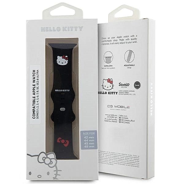 Pasek Hello Kitty Silicone Kitty Head na Apple Watch 42/44/45/49mm - c