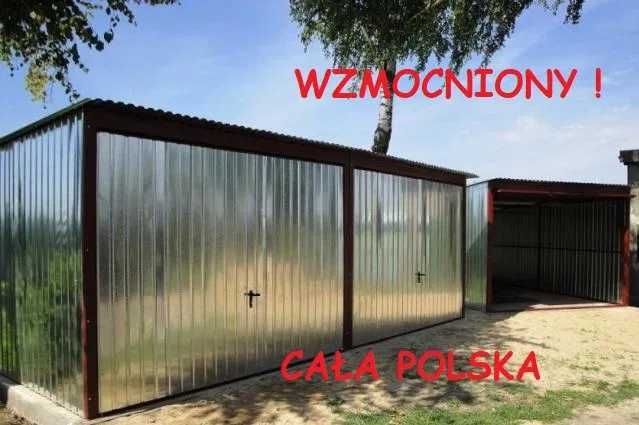 Garaż blaszany 6x5 Garaże 6x6 MOCNE PROMOCJA! Cały Kraj SZYBKI TERMIN