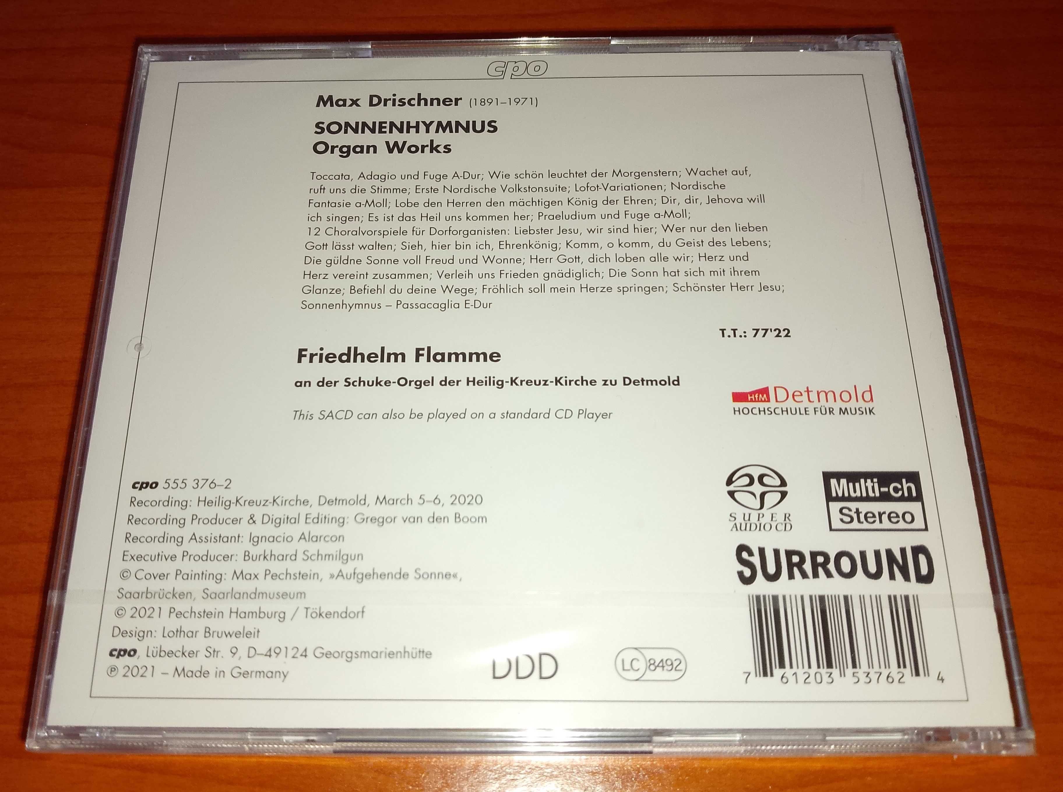 SACD Bach - Masaaki Suzuki / SACD Max Drischner - Sonnenhymnus