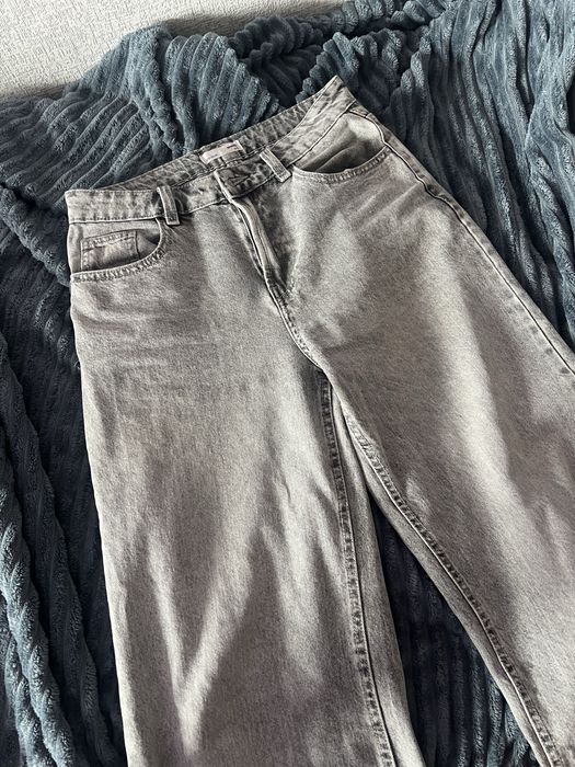 Джинси сірі, кльош, широкі