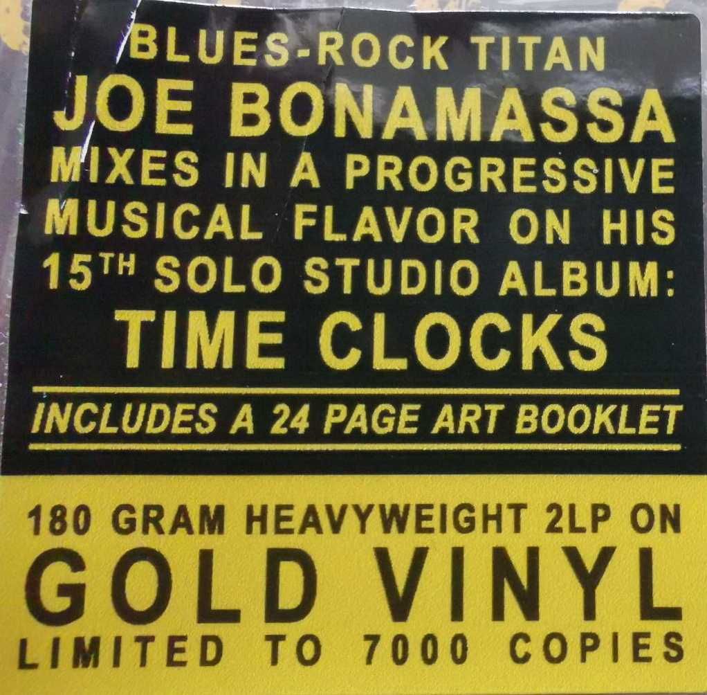 S/S vinyl-Joe Bonamassa
Time Clocks (180g)  (Gold Vinyl)
2 LPs