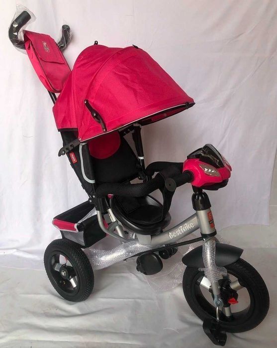 НОВИЙ трьох колісний велосипед візок 2 в 1 Best Trike надувні колеса