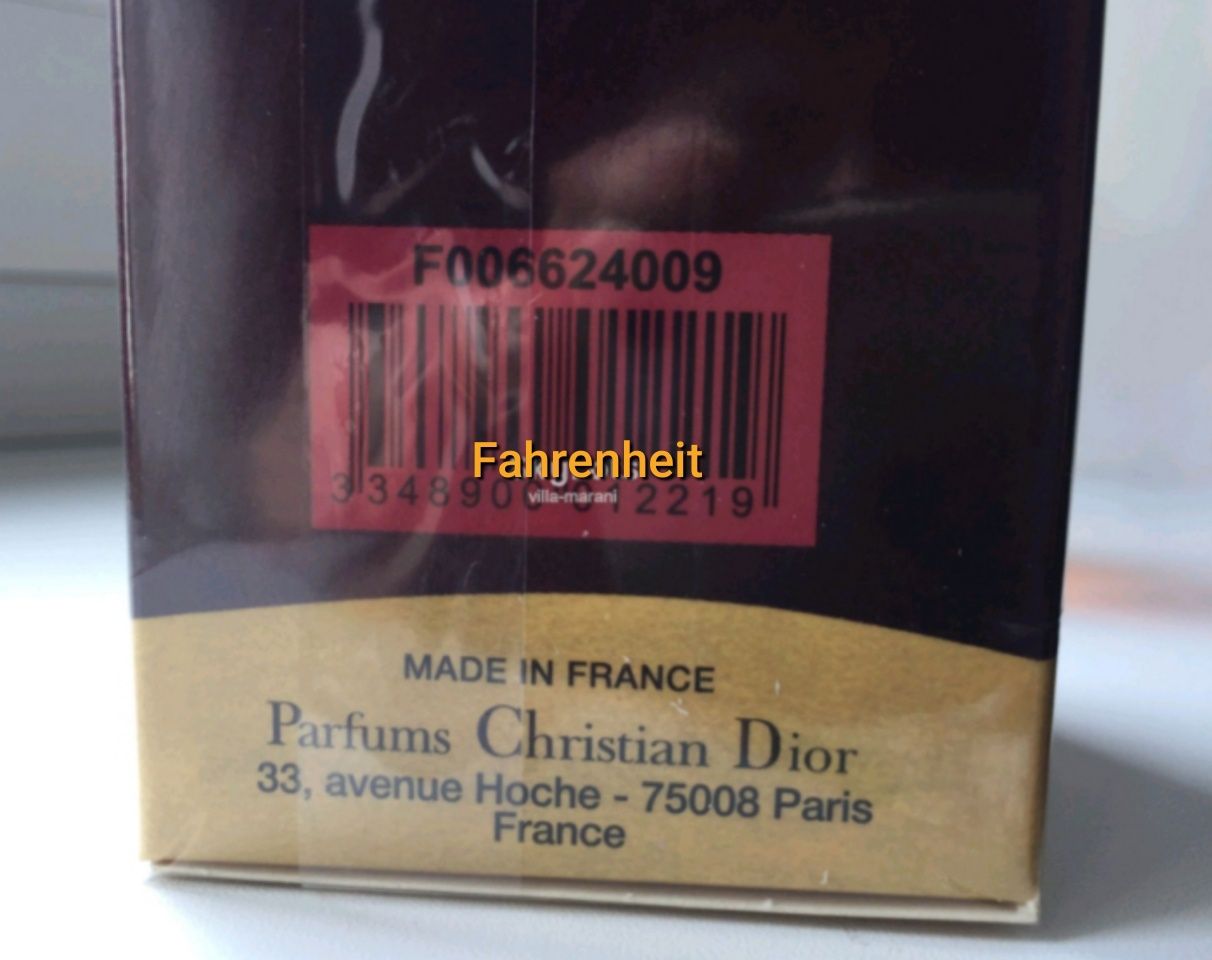 класнючий аромат Fahrenheit Christian Dior 100ml (Фаренгейт